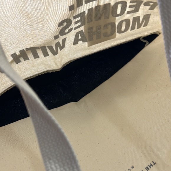 ⭐️Espwa tote bag Jesus family peonies mocha with whip NWT - Picture 8 of 9